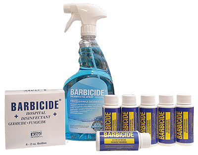 Barbicide desinfectie spray 6 bullets + lege navul spray