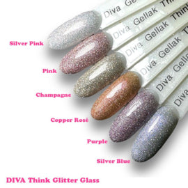 Diva Gellak Think Glitter Glass Collection - 15ml - Hema Free