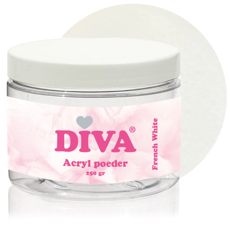 Diva Acryl Poeder French White 250 gram