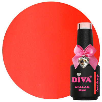 DIVA Gellak Coral Orange 10 ml