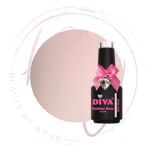 Diva Rubber Basecoat Soft Pink 15 ml