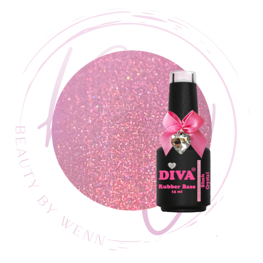 Diva Rubber Basecoat Blush Crystal 15 ml