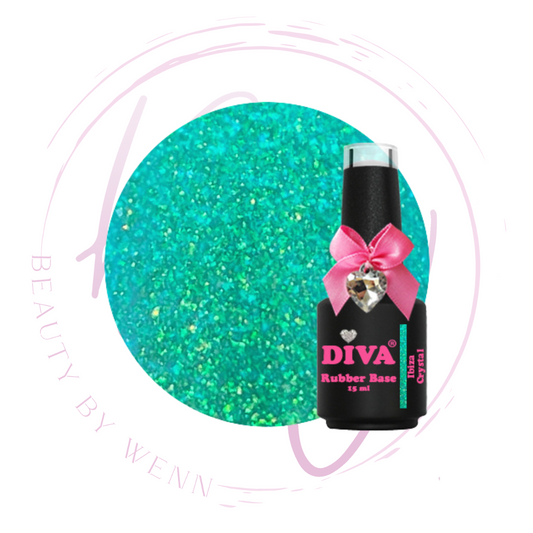 Diva Rubber Basecoat Ibiza Crystal 15 ml