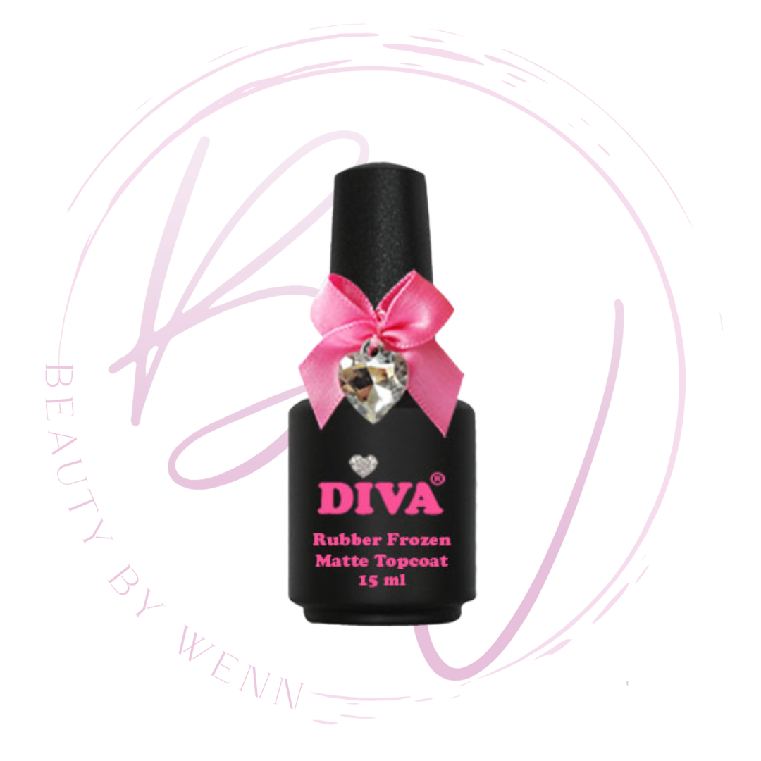 DIVA Rubber Frozen Matte Topcoat Clear - No Wipe 15 ml