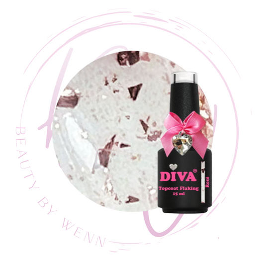 DIVA Topcoat Flaking Rosé - No Wipe 15 ml