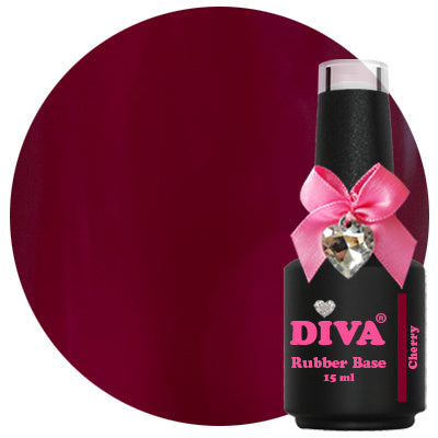 DIVA Rubber Basecoat Cherry 15 ml