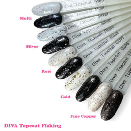 DIVA Topcoat Flaking Fine Copper - No Wipe 15 ml