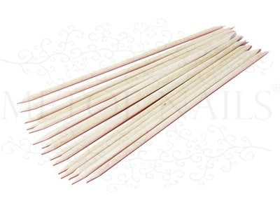 10 Orange wood sticks