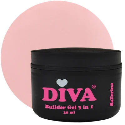 DIVA Builder Gel LOW HEAT 3-in-1 Ballerina 30 ml